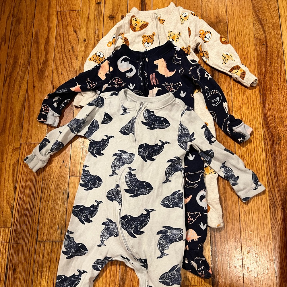 Old Navy baby boy footies bundle